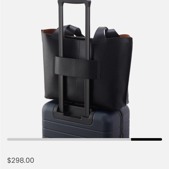 HOBO Black and Tan Tote Bag Elegant Everyday Essential - Picture 7 of 7